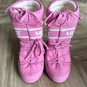 Girls Moon Boots Pink 31/34